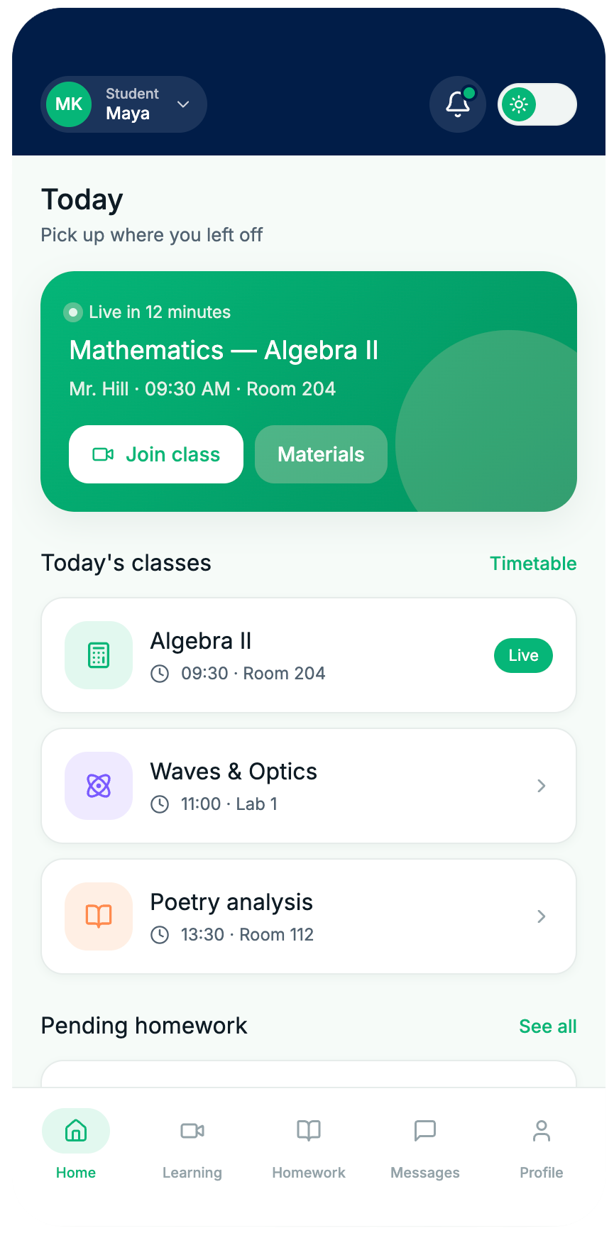 Vitamooz app screen
